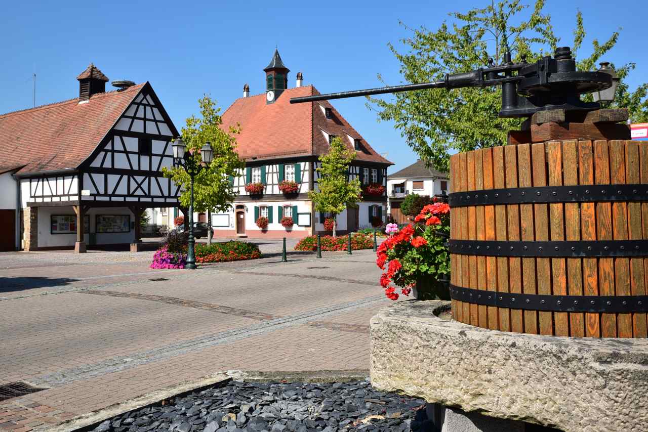 Un pressoir à raisins...nous sommes en Alsace, Seebach
